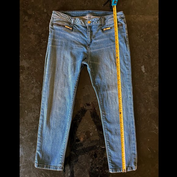 Michael KORS Denim Izzy Skinny Jeans with Zipper Pockets Size 10 - Picture 6 of 12
